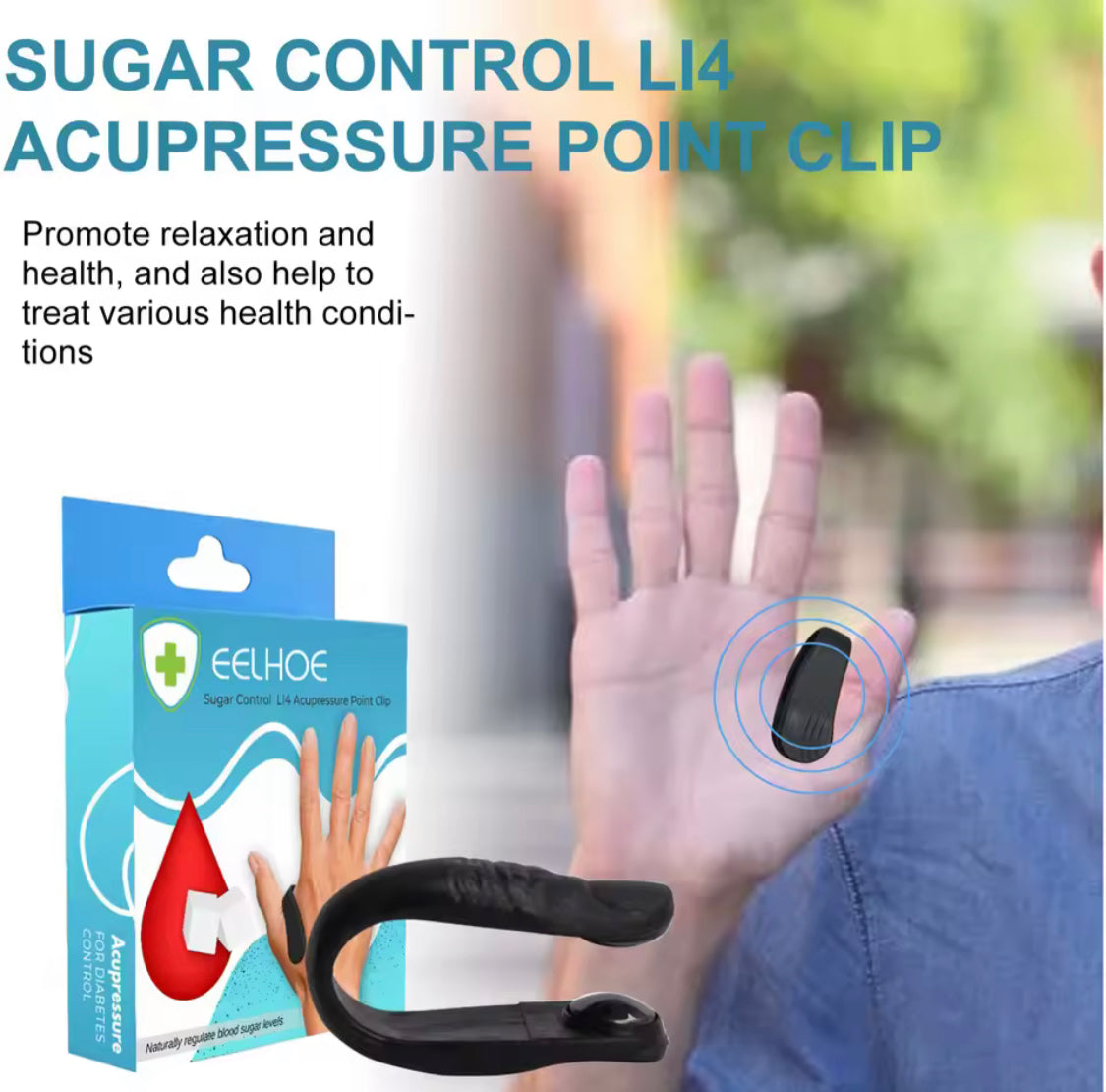 Portable Sugar Control Clip, Diabetes Relief Clip, Sugar Control Acupressure Point Clip, Diabetic Treatment Tool Portable Sugar Control Clip, Diabetes Relief Clip, Sugar Control Acupressure Point Clip, Diabetic Treatment Tool